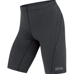 Gore Wear hardloopbroek heren, ademend, Gore R3 Shorts, maat: XL, kleur: zwart/neongeel, 100089