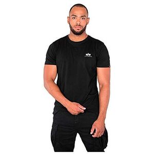 Alpha Industries Basic T T-Shirt met Kleine logo voor mannen Black