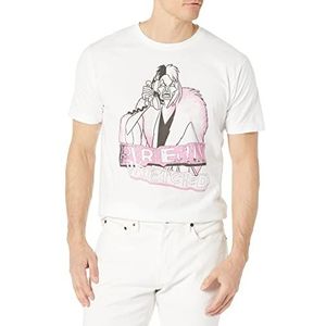 Disney Villains Perfectly Wretched Young Men's Short Sleeve Tee Shirt, White, Large, Weiß, L