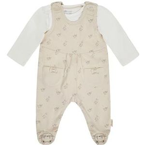 romper set bloemen, naturel, 44