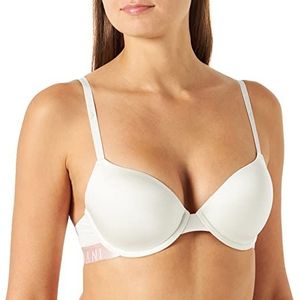 Emporio Armani Dames Iconic Microfiber Countour Contour BH, Pale Cream, 75B