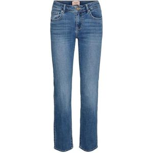 VERO MODA VMFLASH MR Straight Jeans LI347 GA NOOS, blauw (medium blue denim), (L) W x 30L