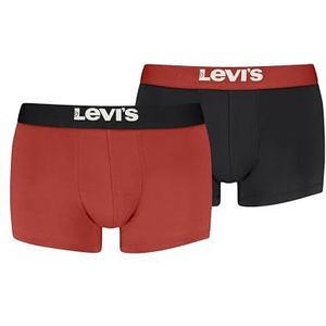 LEVIS Organic Cotton Trunk, rood/zwart, S (2 stuks), rood/zwart., S