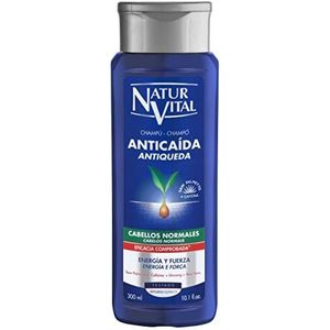 NaturVital Natuur & Life Shampoo tegen haaruitval, normaal haar, blauw, fresh, 300 ml