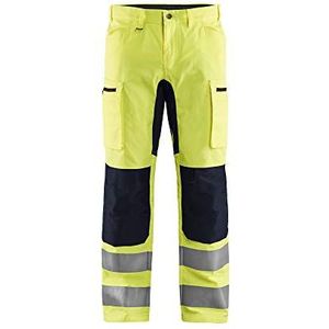 Blaklader 158518113399D84 werkbroek met stretch, High Vis geel/zwart, maat D84