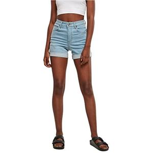 Urban Classics Dames Dames Dames Organic Stretch Denim 5 Pocket Jeans Shorts, clearblue gebleekt, 29