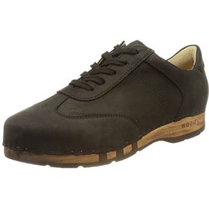 Woody Heren Sam houten schoen, zwart, 48 EU