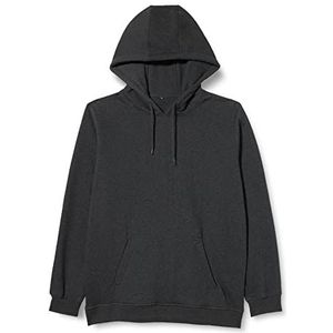 Build Your Brand Heren hoodie Heavy Hoody voor mannen, effen met kangoeroezak en trekkoord, maat XS tot 5XL, verkrijgbaar in vele kleuren, antraciet, S