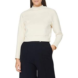 Urban Classics Dames Dames Interlock Short Turtleneck Crew Sweatshirts, zand, XS