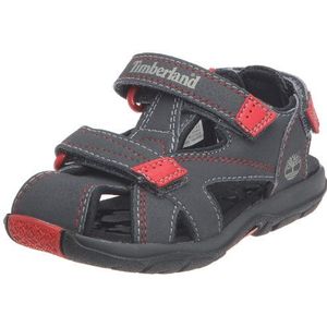 Timberland MADRIVER CLSD Toe Gry/RED Sandalen Unisex-Kind, Grau Gris Rouge, 28 EU
