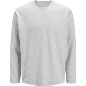 Jack & Jones Jcodynamic Fabric Tee Ls Crew Neck, lichtgrijs gem., M