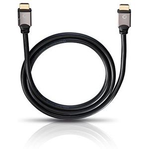 Oehlbach Black Magic, High Speed Ethernet HDMI-kabel, 4k Ultra HD 50/60Hz, 2160p, 21:9 Cinema, HDR, 3D, 18Gbit/s, OFC - 1,20m