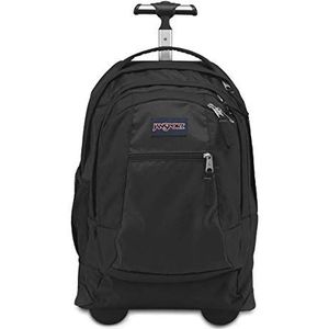 Jansport Driver 8 Dagrugzak, Zwart, Eén maat, Driver 8 Rolling Backpack - Reistas op wielen met 15 inch laptophoes