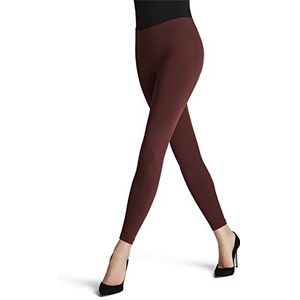 FALKE Seamless synthetische dameslegging ondoorzichtig zonder patroon strak ondoorzichtig effen kleuren 1 stuk kousen, rood (Rust 8214), L 44-46