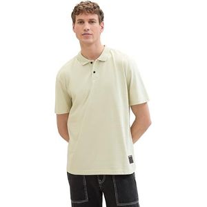 TOM TAILOR Denim Poloshirt voor heren, 34988 - Green Melange Mini Stripe, XS