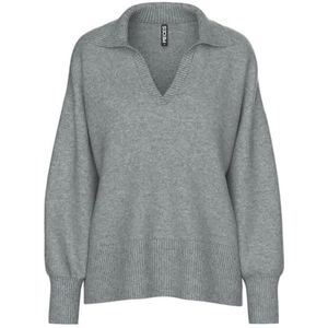 PIECES - PCMALOU LS POLO KNIT NOOS BC - Gebreide Trui - Meisjes