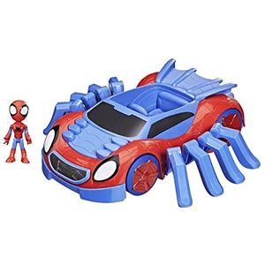 Marvel Spidey en zijn geweldige vrienden ultieme webcrawler, met Spidey Stunner-functie en 10,5 cm Spidey-figuur, vanaf 3 jaar