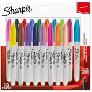 SHARPIE Permanent marker 18 stuks geassorteerd leuke kleuren