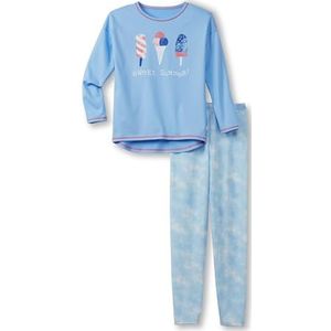 CALIDA Meisjes Meisjes Icecream Pyjamaset, Vista Blue, Standaard, Vista Blue., Eén maat