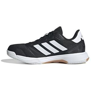 adidas Heren Ligra 8 Mens Indoor Shoes, Core Black/Cloud White/Cloud White, 42 2/3 EU