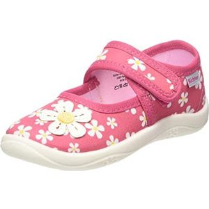 Richter Kinderschuhe Jongens meisjes Mia pantoffels, roze (print Daisy), 26 EU, Pink Print Daisy