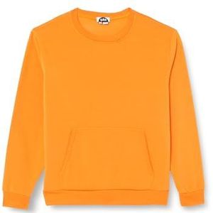 Yuka Gebreid sweatshirt voor heren met ronde hals polyester oranje maat XXL, oranje, XXL