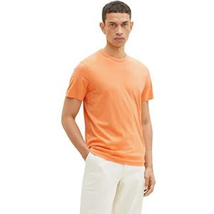 TOM TAILOR Uomini T-shirt 1035552, 22195 - Fruity Melon Orange, M