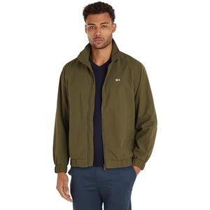 Tommy Jeans Heren TJM ESSENTIAL JACKET EXT, Drab Olijfgroen, 3XL, Drab Olijfgroen, 3XL Plus Tall