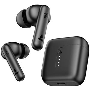 boAt Airdopes 141 Bluetooth echt draadloze in-ear oordopjes met microfoon, 42H speeltijd, beestmodus (lage latentie tot 80 ms) voor gaming, ENx Tech, ASAP Charge, IWP, IPX4 waterbestendigheid (vet