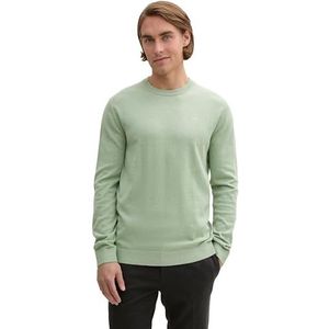 TOM TAILOR heren trui, 37098 - Spring Green Melange, M