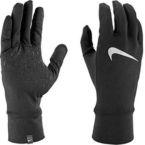 NIKE Fleece Running Handschoenen Black/Black/Silver L/XL