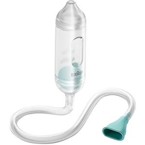 Braun Handbediende neusreiniger 1 (verlichting bij slijm, baby, pasgeborene, slijm verwijderen, voorzichtig, snel, 2 zuigmondjes, comfortabel, reinigen in de vaatwasmachine, hygiënisch) BNA050EU