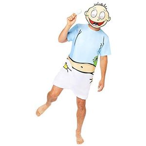 Amscan Officieel Nickelodeon Rugrats Tommy Pickles-kostuum S, M en L, Blauw en wit, S