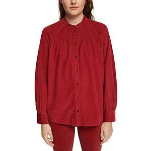 ESPRIT corduroy blouse, terracotta, S