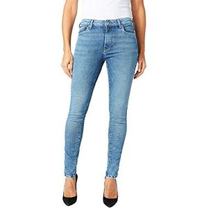 Pepe Jeans Regent Skinny Jeans voor dames, Blauw Medium Gebruikt Hydroless Denim, 33W / 30L