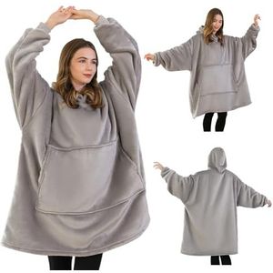 Good Nite Hoodiedeken met elastische mouwen, knuffeltrui, oversized hoodie, deken, pullover, knuffeltrui, super zacht, gezellig, warm, comfortabel, reuze-hoodie, cadeau