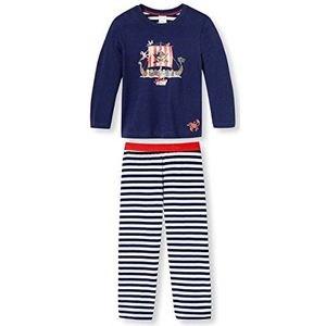 Schiesser Jongens Kn Lange Tweedelige Pyjama, blauw (donkerblauw 803), 98 cm