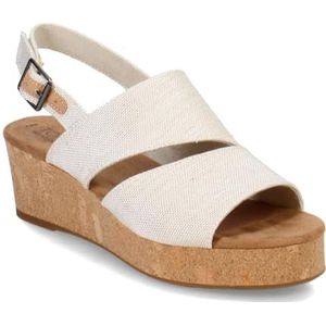TOMS Claudine Sandaal voor dames, NATUURLIJK, 42 EU