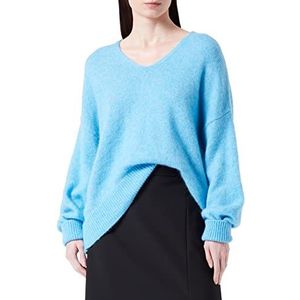 BOSS Dames Gebreide Sweater, Open Blauw, XXL