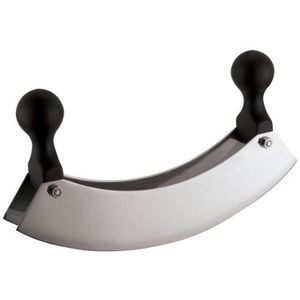 Paderno World Cuisine Mezzaluna dubbel lemmet van roestvrij staal, 29,5 cm