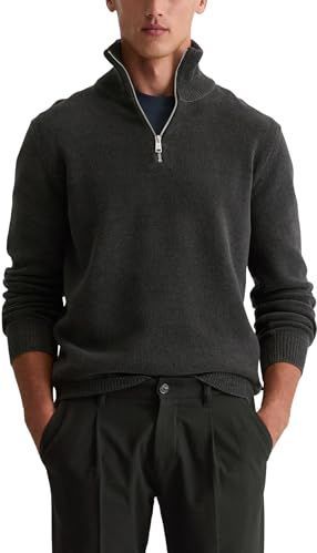 Marc O'Polo - Schipperstrui - Regular Fit - Effen/Gestructureerd - Katoen/Scheerwol