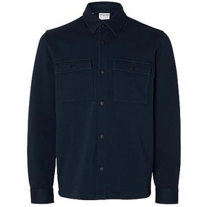 SELECTED HOMME Klassieke overshirt voor heren, navy blazer, XXL