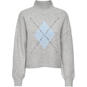 Only - Onlwakefield Life - Trui - Lichtgrijs - Dames