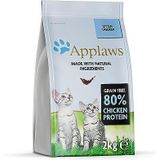 Applaws Compleet natuurlijk en graanvrij droog kattenvoer voor katten met kip, zak van 2 kg (verpakking van 1) kleur 3. Verpakking kan variëren.