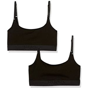 HUGO 2-Pack Tonal Logo Cotton Stretch Bralettes