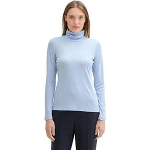 TOM TAILOR T-shirt met lange mouwen voor dames, 11270 - Kentucky Blue, XL