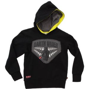 LEGO Star Wars DARTH VADER capuchontrui/sweatshirt SIMON 751, zwart (995 zwart), 116 cm