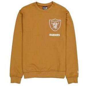 Las Vegas Raiders Unisex Nfl Logo Select Crew Neck Sweater Licht Bronzen Trui