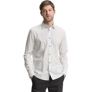 TOM TAILOR heren overhemd, 37886 - Offwhite Minimal Design, XXL