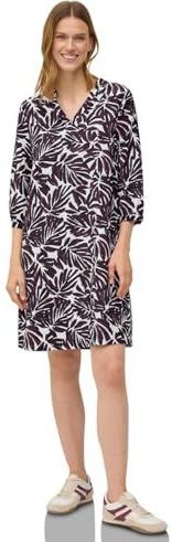 Cecil - Zomerjurk - Rood - V-halslijn - 3/4-mouwen